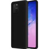 Q Aksesuar Samsung Galaxy S10 Lite Uyumlu Silikon Lansman Telefon Kılıfı - Siyah