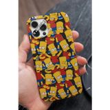 Q Aksesuar Samsung Galaxy S20 Uyumlu Bart Simpson Tasarımlı Premium Telefon Kılıfı