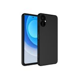 Q Aksesuar Tecno Camon 19 Pro Uyumlu Silikon Lansman Telefon Kılıfı - Siyah