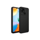 Q Aksesuar Xiaomi Redmi 10C Uyumlu Silikon Lansman Telefon Kılıfı - Siyah