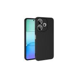 Q Aksesuar Xiaomi Redmi 13 Uyumlu Silikon Lansman Telefon Kılıfı - Siyah