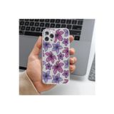 Q Aksesuar Xiaomi Redmi Note 12 Pro Uyumlu Çiçek Tasarımlı Premium Şeffaf Telefon Kılıfı