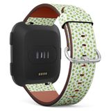 Q-Beans Yedek Bant, Fitbit Versa/Versa 2 / Versa Lite ile Uyumlu - Deri Bant Bilezik Kayış Bileklik Aksesuarı Hızlı Çıkarma Pimleri // İrlanda