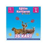 Q Bebek Eğitim Kartlarım: Hayvanlar 24+Ay