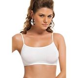 Q-En 708 Bambu Pedli Ince Askılı Rahat Büstiyer Sütyen - Ten - 3XL