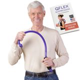 Q-Flex Masaj - Tetik Noktası Terapisi için Kendi Kendine Masaj Çubuğu, Kas Ağrısını Giderme, Stres Azaltma - Evde ve Seyahatlerde Kullanımı Kolay Masaj Aleti - Sırt, Boyun, Omuz için İdeal - Anne ve