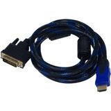 Q Hdv DVI 24 ve 1 To HDMI 1.5 Metre Çevirici Kablo
