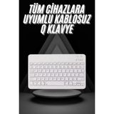 Q Klavye Türkçe Bluetooth Klavye Tüm Cihazlara Uyumlu Kablosuz - 1 - 001-Renkli