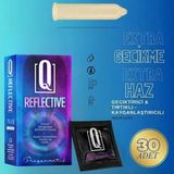 Q Liquids Geciktiricili Tırtıklı Prezervatif 30’Lu – Uzun Süreli Deneyim, Yoğun His ve Güvenli Koruma - Q Reflective - 30 ADET
