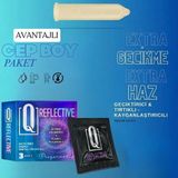 Q Liquids Geciktiricili Tırtıklı Prezervatif 3’Lü – Uzun Süreli Deneyim, Yoğun His ve Güvenli Koruma - Q Reflective - 3 adet