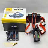 Q-Max Ps-T62 3000 Lümen Kafa Lambası – 3×18650 Pil Dahil 11400 Mah – Powerbank Özellikli