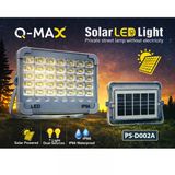 Q-Max Solar Led Işıldak Ip66 Su Geçirmez 5 Modlu Güneş Enerjili Aydınlatma Ps-D002a