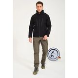 Q Steinbock Arthur Siyah Erkek Softshell Ceket