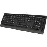 Q Tr USB Fsytyler Multimedya Kablolu Klavye Gri FK10