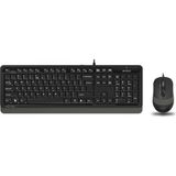 Q Tr USB Multimedia Kablolu Klavye Mouse Seti Gri F1010