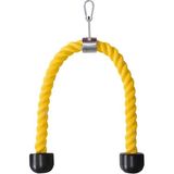Q1 Profesyonel Sarı Triceps Halat 80 cm - Kanca Hediyeli
