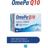 Q10 60 Yumuşak Kapsül Ubikinol Koenzim QH Balık Yağı Omega 3 - Aromasız