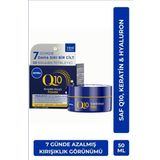 Q10 Power Kırışıklık Karşıtı Yenileyici Gece Cilt Bakım Kremi 50ml, Nemlendirici, Hyaluronik Asit