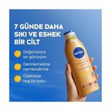 Q10 Sıkılaştırıcı ve Bronzlaştırıcı Vücut Losyonu 250ML, Kademeli Doğal Bronzluk, 7 Günde Sıkı Cilt, Açık ve Buğday Tenli Ciltler (3 Paketi)