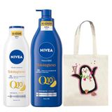Q10 Sıkılaştırıcı Vücut Bakım Sütü 400ml ve Vücut Losyonu 250ml, C Vitamini, 48 Saat Nemlendirici