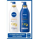Q10 Sıkılaştırıcı Vücut Bakım Sütü Kuru Cilt 400ml Ve Vücut Losyonu Normal Cilt 400ml, C Vitam