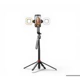 Q185 Led Işıklı Akıllı Yüz Takip Özellikli Kameralı Kumandalı Canlı Yayın Selfi Çubuğu Gimbal Tripod 1.8m