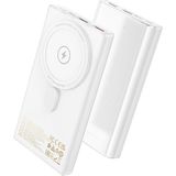 Q22 10,000 Mah Magsafe Dijital Ekranlı Powerbank Beyaz
