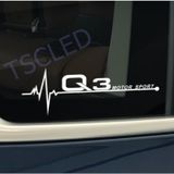 Q3 Kelebek Cam Audi Oto Araba Sticker
