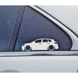 Q4 e-tronKelebek Cam Araba oto Sticker 19 cm 2 Adet