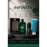Q5 Infinity Erkek Parfüm Seti 100 ml Edp + Man's 50 ml Roll-On + 100 ml After Shave Balm