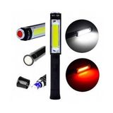 Q5 Pilli Mıknatıslı COB LED Çalışma Tamir Kırmızı Işık El Feneri