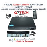 Q7 Tech 8 Kanal Dvr Kamera Kayıt Cihazı Analog (Sabit IP İstemez)