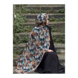 Qalortex Scarf Bambu Crash Şal-İconic Desen-KüfYeşili