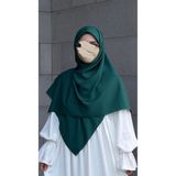 Qalortex Scarf Pamuklu Organik Modal Eşarp-Zümrüt