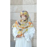 Qalortex Scarf Pamuklu Piraye Desen Eşarp-TereyagSarisi
