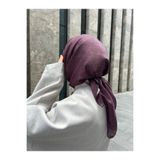 Qalortex Scarf Pamuklu Soft İnci Desen Eşarp-Vişne Çürüğü