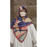 Qalortex Scarf Pamuklu Soft Rânâ Desen Eşarp-Somon