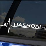 Qashqai Yan Cam Sticker Oto Kapı Çıkartma Tuning oto 20 cm x 7 cm yazı 321