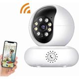 Qasul 1080P Çift Wifi 2.4/5 Ghz Ip Kamera Akıllı Ev Güvenlik Bebek Hareket Izleme Sesli Interkom Uzaktan - Beyaz