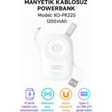 Qasul 2.5W 1200 Mah Apple Watch Akıllı Saat Uyumlu Wireless Kablosuz Powerbank - Beyaz