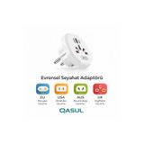 qasul 2500W Amerika İngiltere Avusturalya Çin Japonya Seyahat Adaptörü Fiş Priz Dönüştürücü