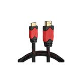 qasul 3 Metre HDMI Kablo Hasır Örgülü Sert Kopmaz Kablo Altın Uçlu