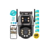 qasul 4K 8MP HD Wifi PTZ Kamera 4MP Çift Lens Çift Ekran AI Otomatik İzleme IP Kamera Hava Su Geçirmez