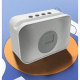 Qasul A011 Gri Led Işıklı Telefon Tutucu Özelliği Olan Bluetooth Hoparlör