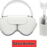 Qasul Air-Max Kablosuz Kulak Üstü Bluetooth Kulaklık Gümüş Çantalı Model
