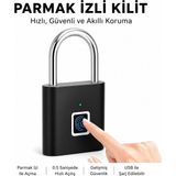 Qasul Akıllı Parmak Izi Kilit Şarjlı Asma Kilit IP65 Su Geçirmez Anahtarsız Güvenlik Kilidi - Renkli