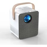 Qasul Android 4K Destekli Wi-Fi + Bluetooth LCD LED Projeksiyon Cihazı - 220 Inç Yansıtma - Audio Hoparlör - Beyaz