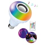 Qasul Bluetooth Hoparlör Rgb Ledli Lamba Kumandalı Müzik Çalar Ampul Renkli Ampul