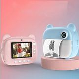 QASUL Çocuk Anında Baskı Kamerası 1080P 2,4 İnç IPS Ekran Çift Lensli Fotoğraf Makinesi (Mavi) Eğlenceli Fotoğraf makinesi