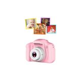 Qasul Çocuk Dijital Fotoğraf Makinası 20 Mp Video Kaydedici 2.0 Inç Kamera - Açık Pembe